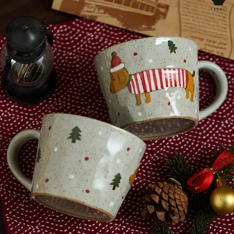 Taomeiji Retro Christmas Tea Cup High-Style Mug