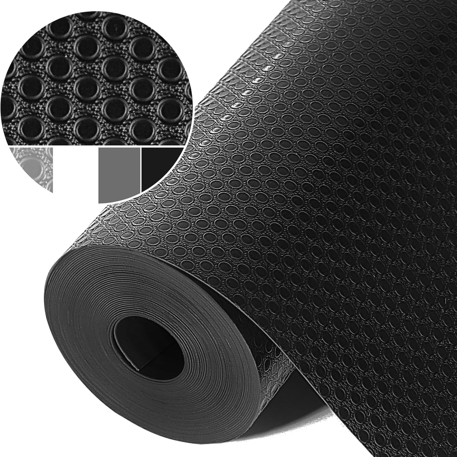 Shelf Liners Non-Adhesive Drawer Liner Waterproof Oil-Proof EVA Cabinet Fridge Liner…
