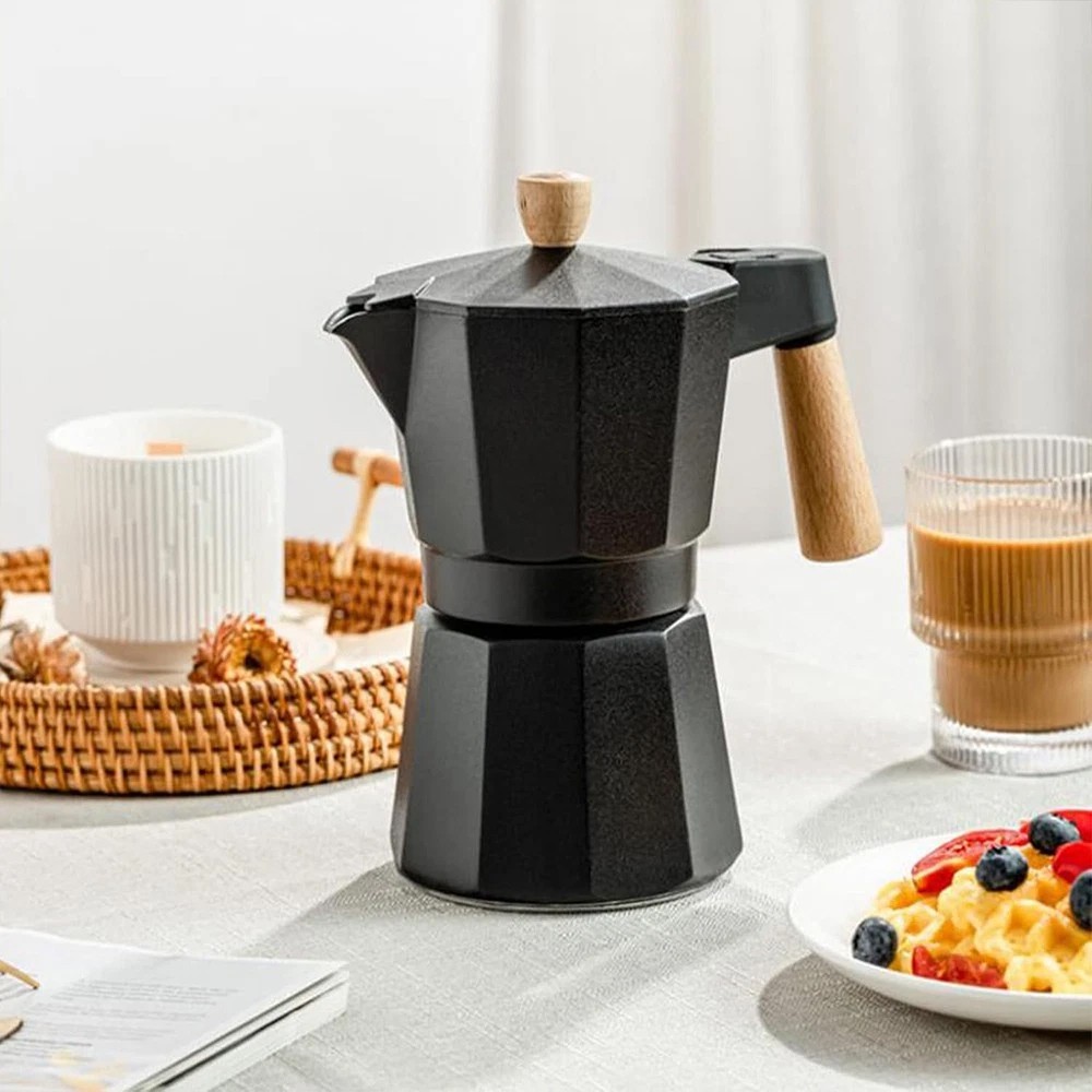 Italian Espresso Stove Top Moka Percolator Pot Coffee Maker 4 Cups