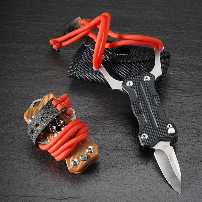 Slingshot Knife G10 Handle Outdoor Competitive EDC Tool