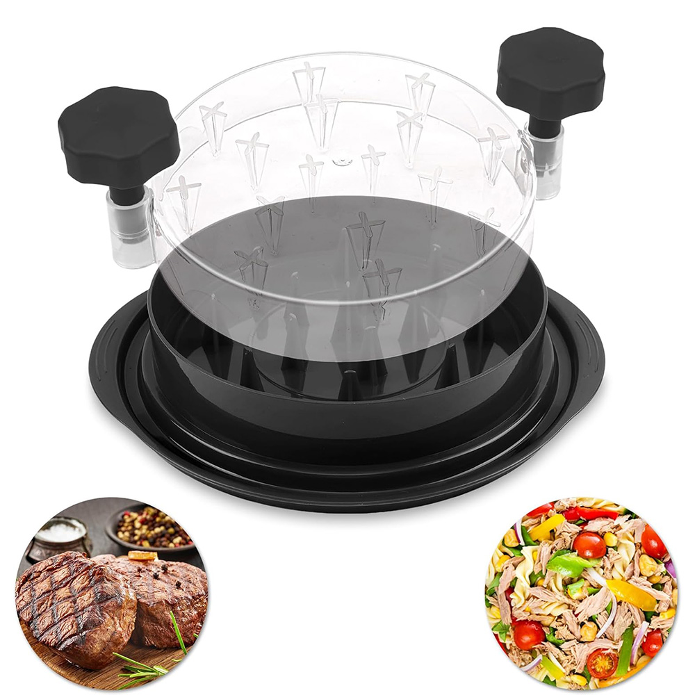 Chicken Shredder Machine, Manual Meat Shredder Tool With Round PP Bowl And Clear…