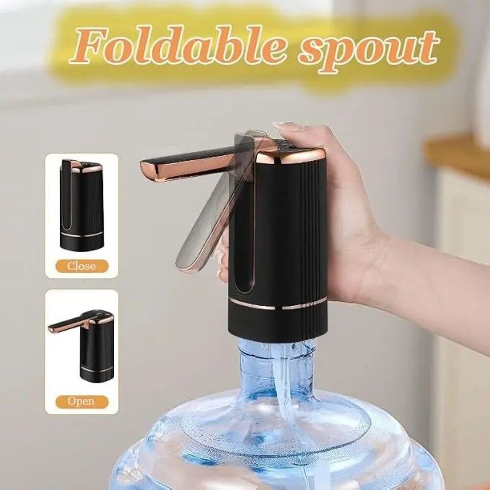 Electric Water Bottle Pump Foldable Automatic Water Dispenser Pump For 1-5 Gallon With…