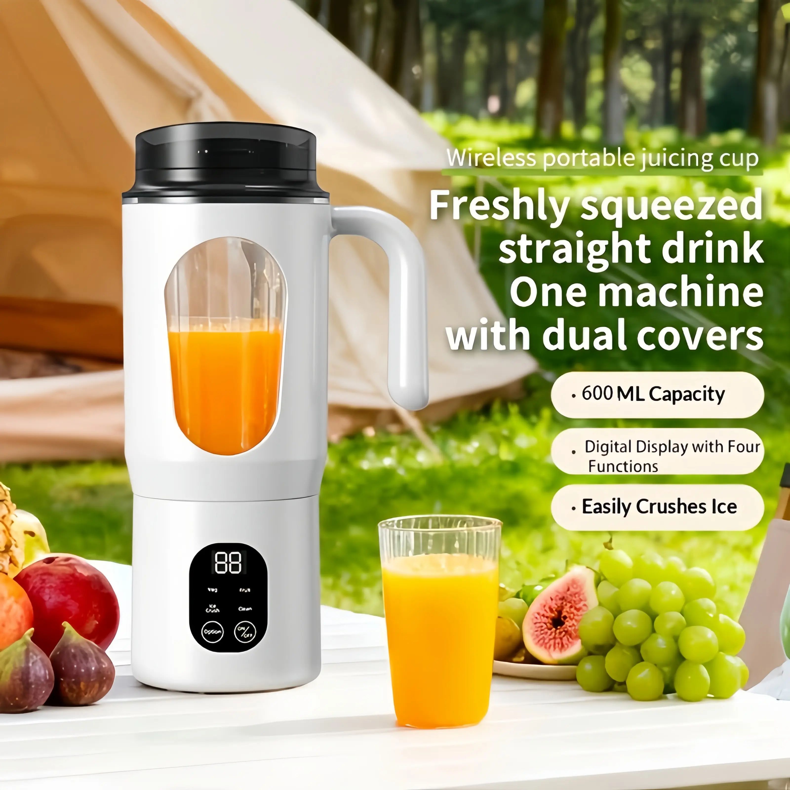 Cordless Portable Blender For Shakes & Smoothies, Personal Juicer Cup, BPA-Free Bottle…