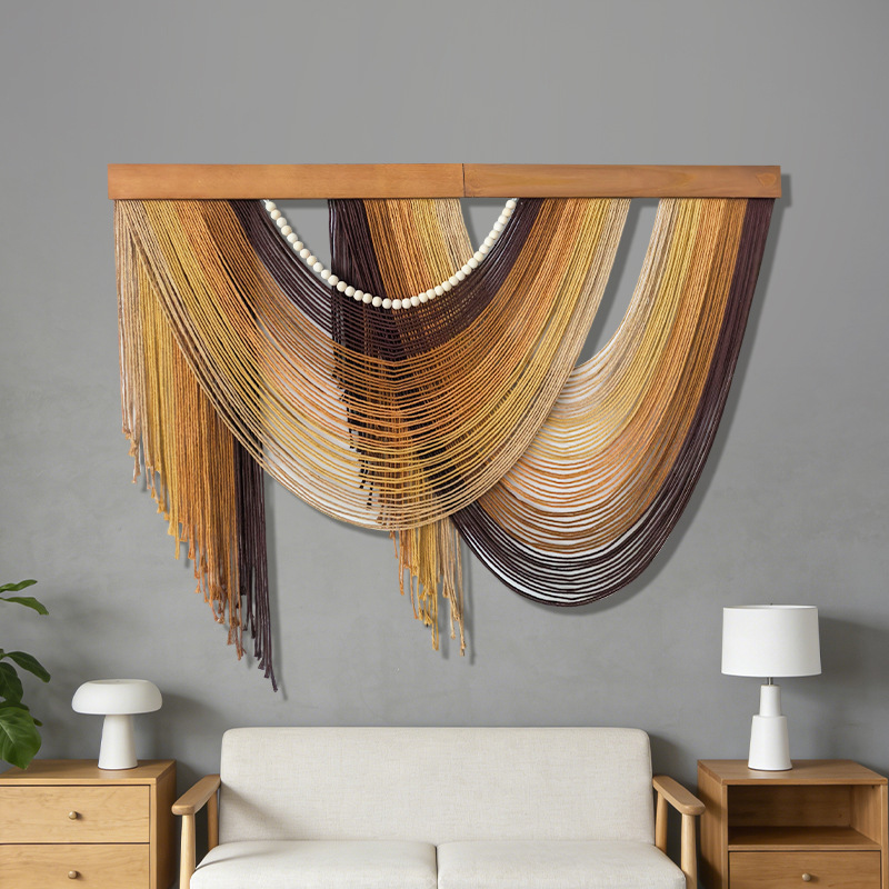 Nordic Cotton Rope Tassel Tapestry Hand-woven
