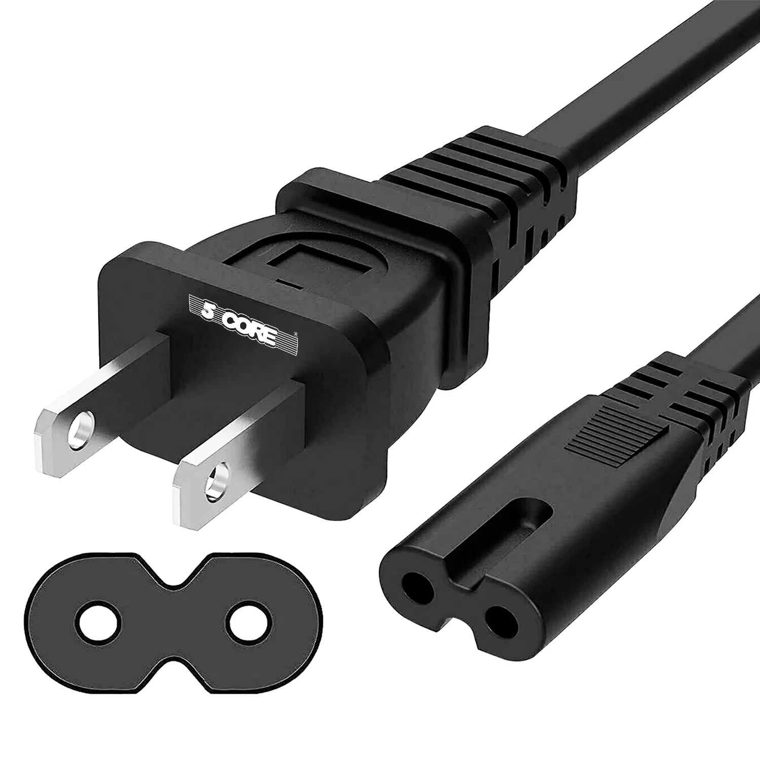 5 Core AC Power Cord 6 Ft ? 2 Prong US Male to Female Extension Adapter ? 16AWG/2C 125V…