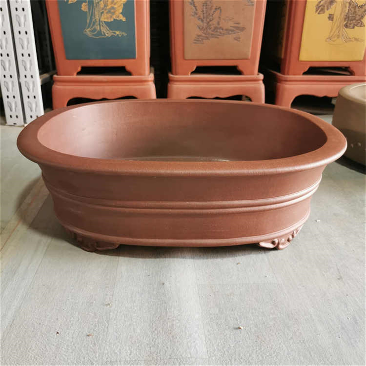 Purple Sand Flowerpot Large Waist Stump