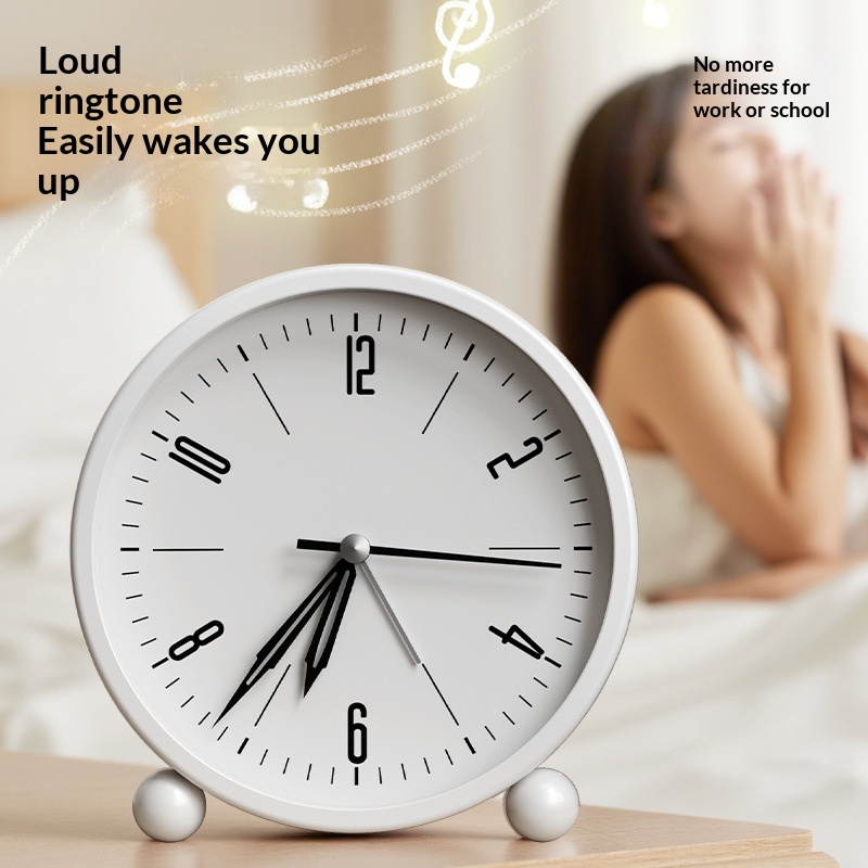 Light Enjoyment White Alarm Clock