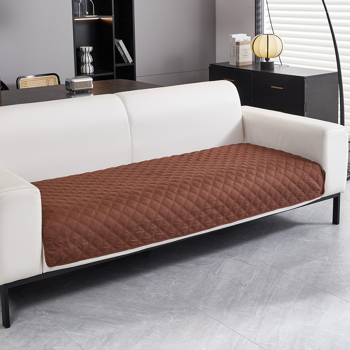 Brushed Plaid Scratch-resistant Waterproof Sofa Cushion
