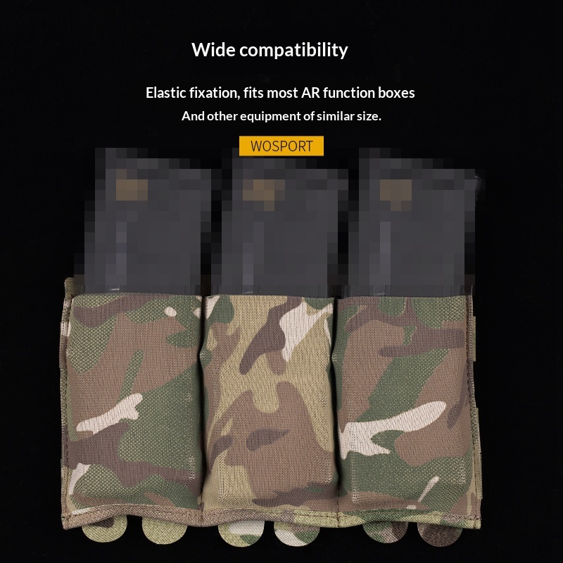 Lightweight Elastic Triple-camouflage Functional Pack Mounting Storage Pouch