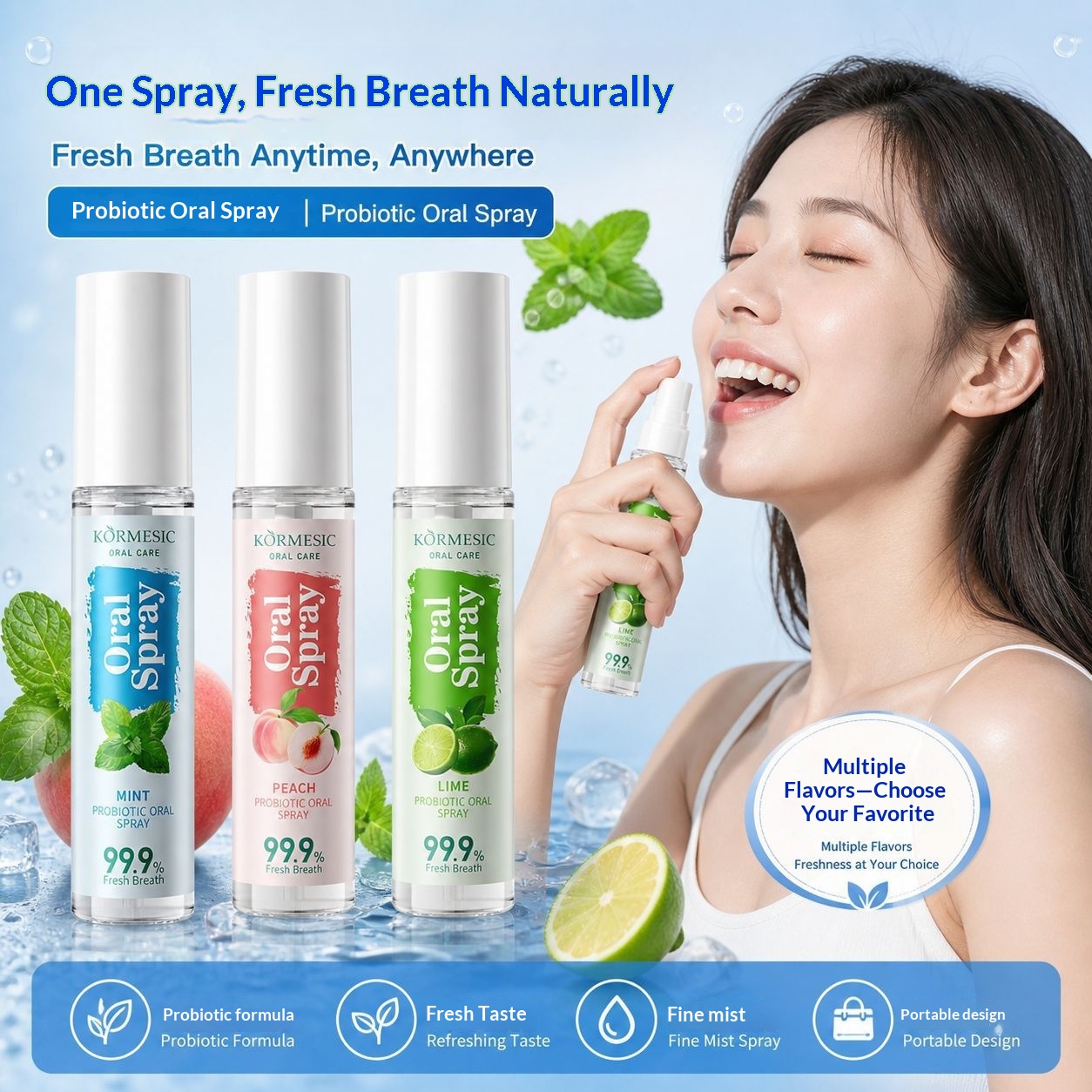 All-English Probiotic Oral Spray Series