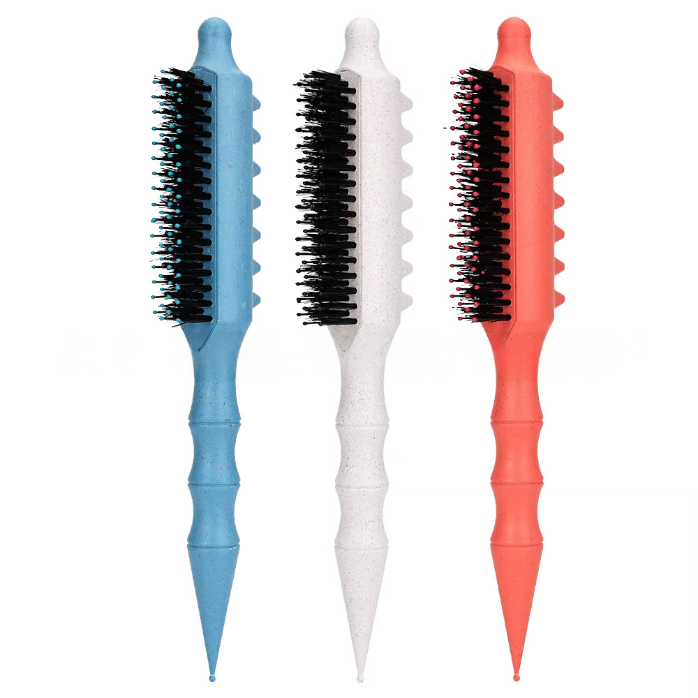Straight Hair Ear-shaped With Pointed Boar Bristles