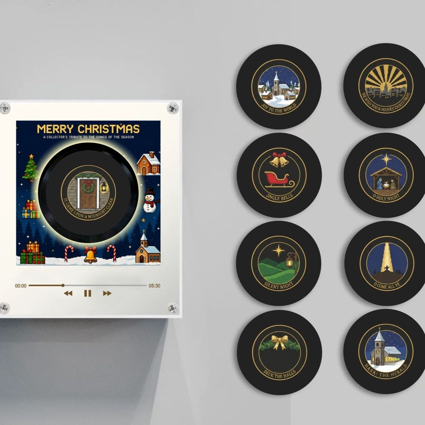 Vinyl Record Sensing NFC Music Fridge Magnet