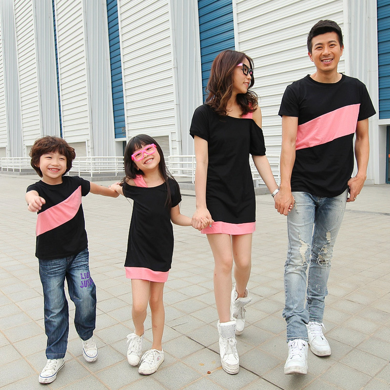 Korean-style Family Matching Outfits For Parents And Kids