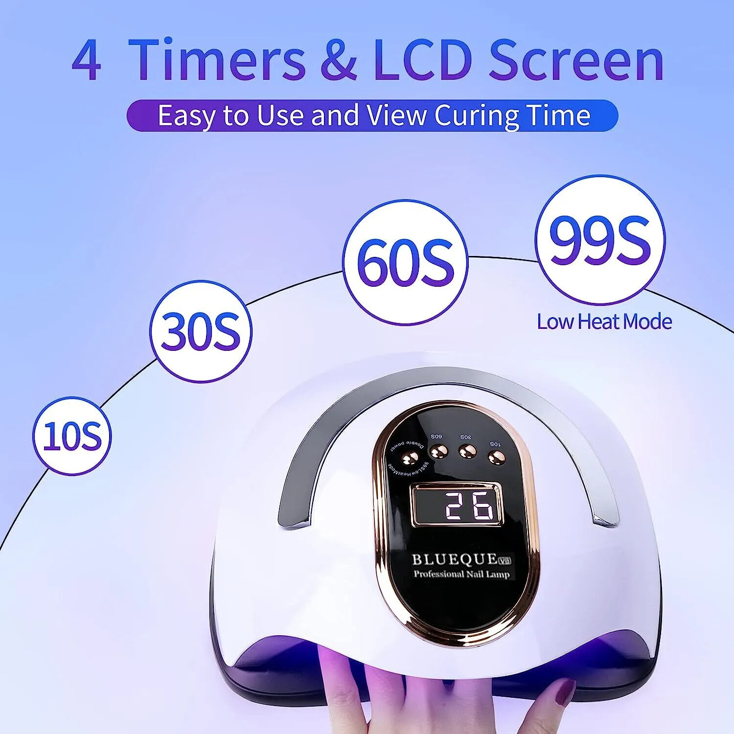 450W Professional Acrylic Gel Nail Polish UV Nail Dryer Light UV LED Nail Lamp