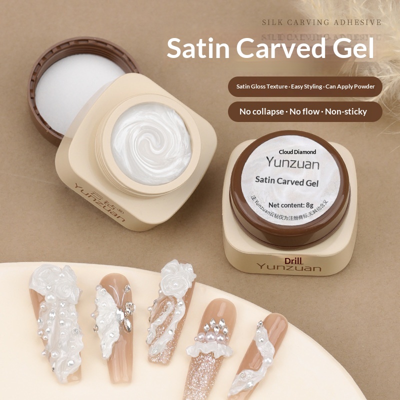 Non stick 3D styling adhesive for nail art