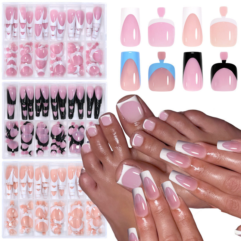 Best-selling Nail Tips 144-piece Set Of Pre-designed Nail Art For Hands And Feet