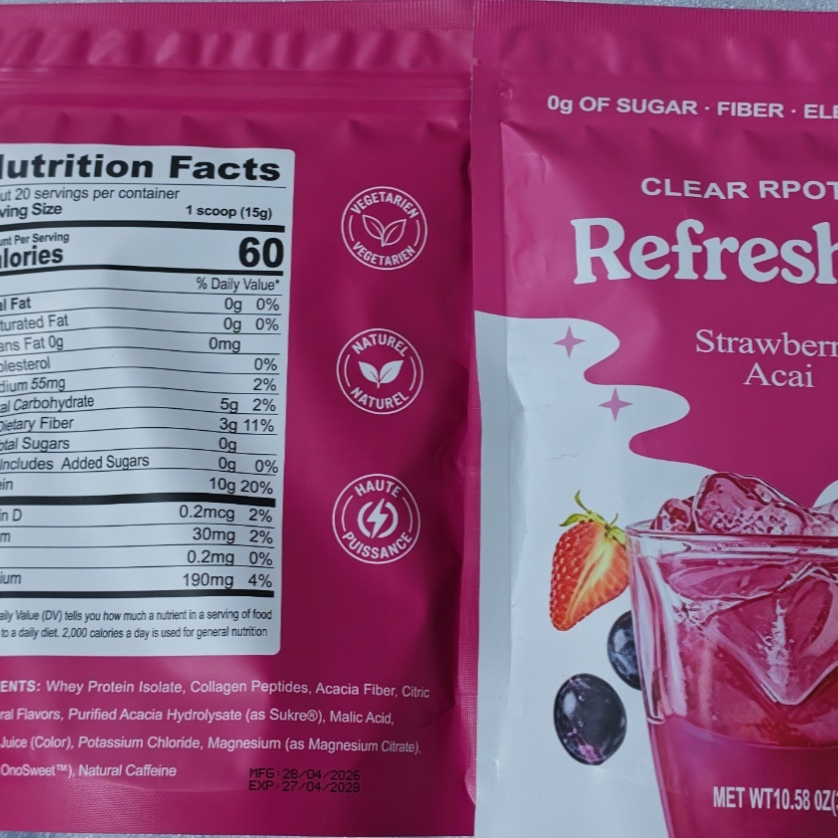 Strawberry-flavored Whey Protein Powder