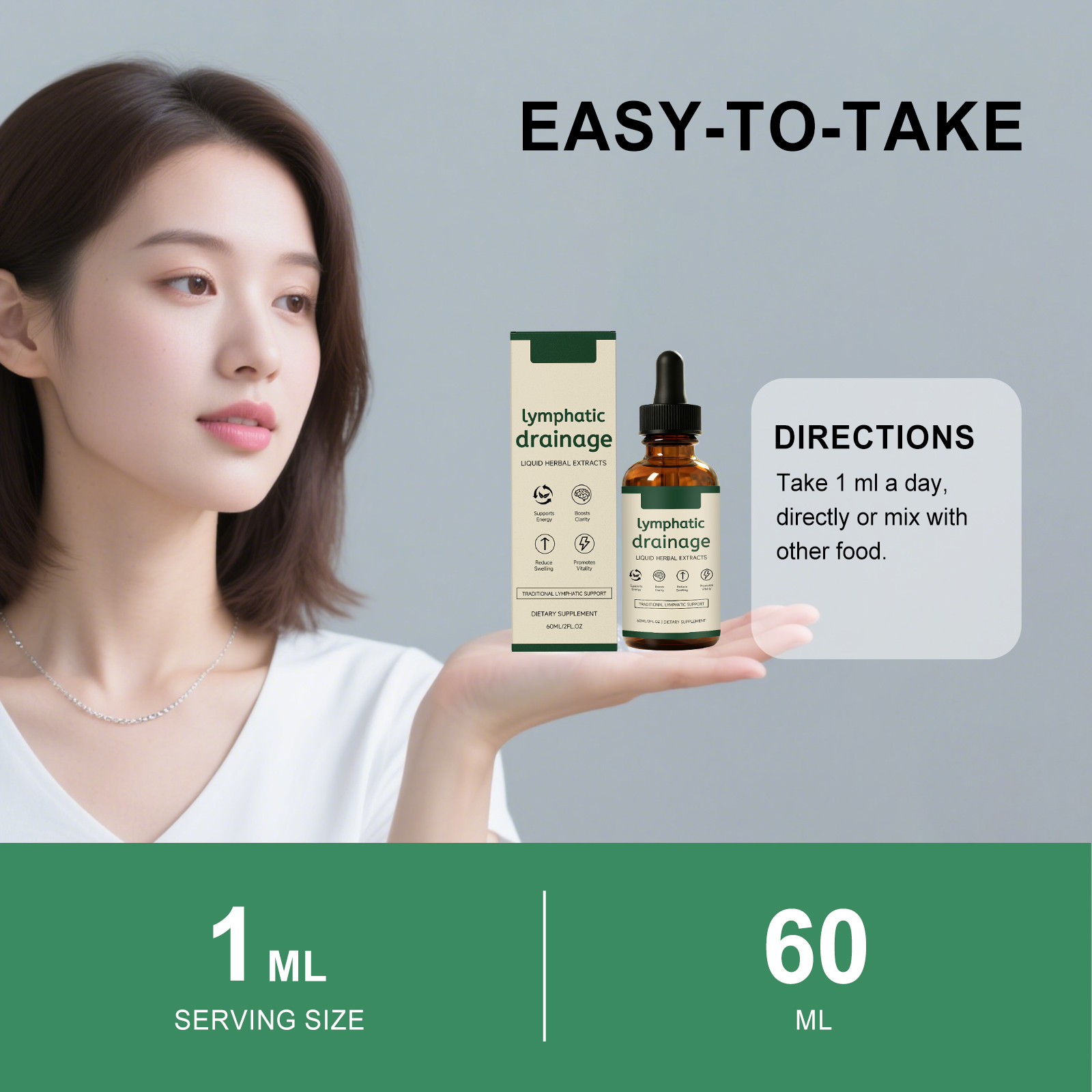 Lymph Health Support Herbal Drops 60ml Box