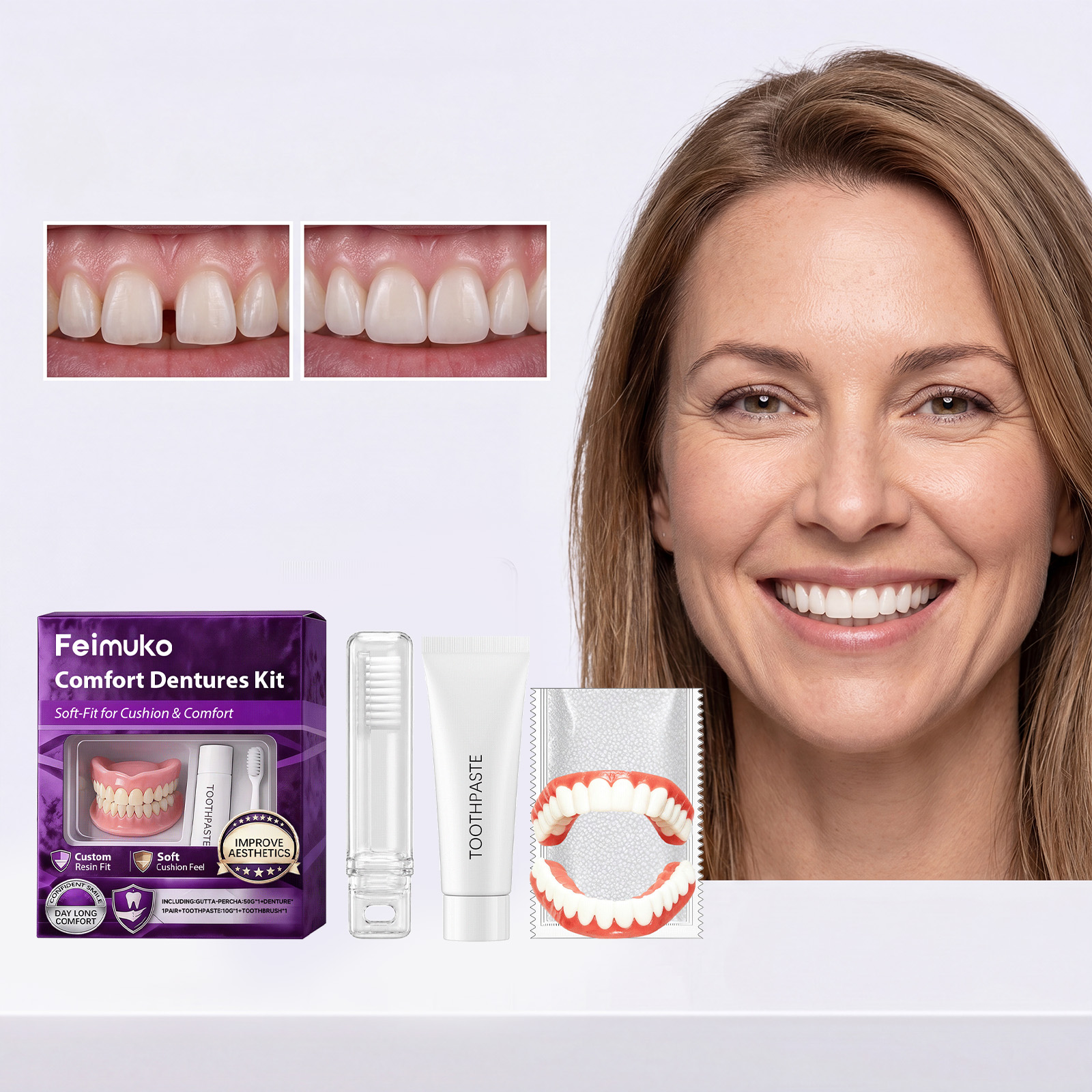 Dental Prosthesis Accessory Set 1 Set Per Box