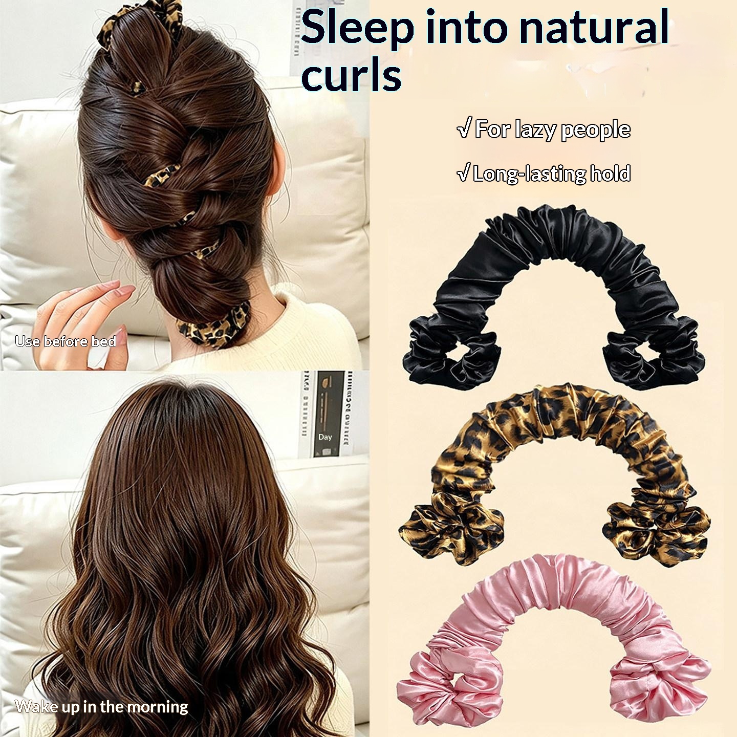 Lazy Curling Tool For Womenno Heat No Damage Sleep-in Curls