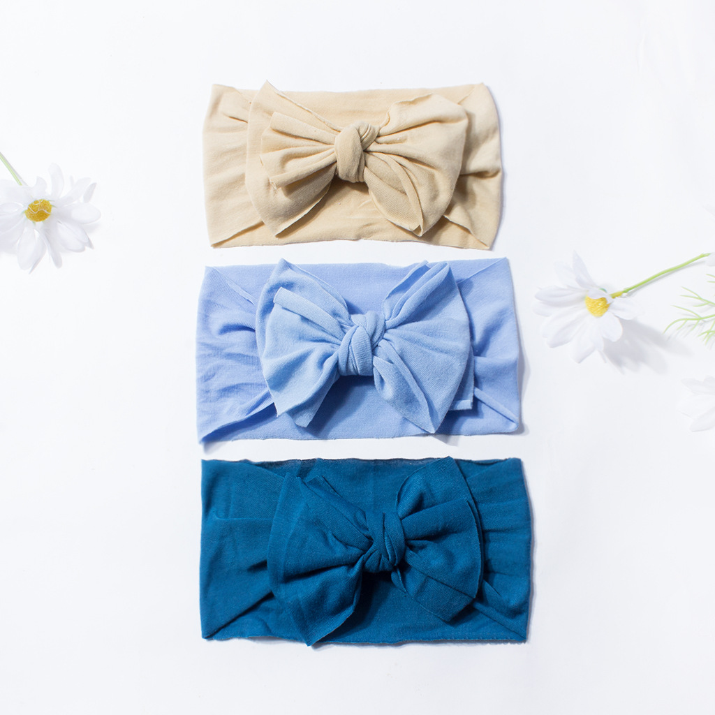Infant And Toddler Supplies Baby Bowknot Brimless Headscarf