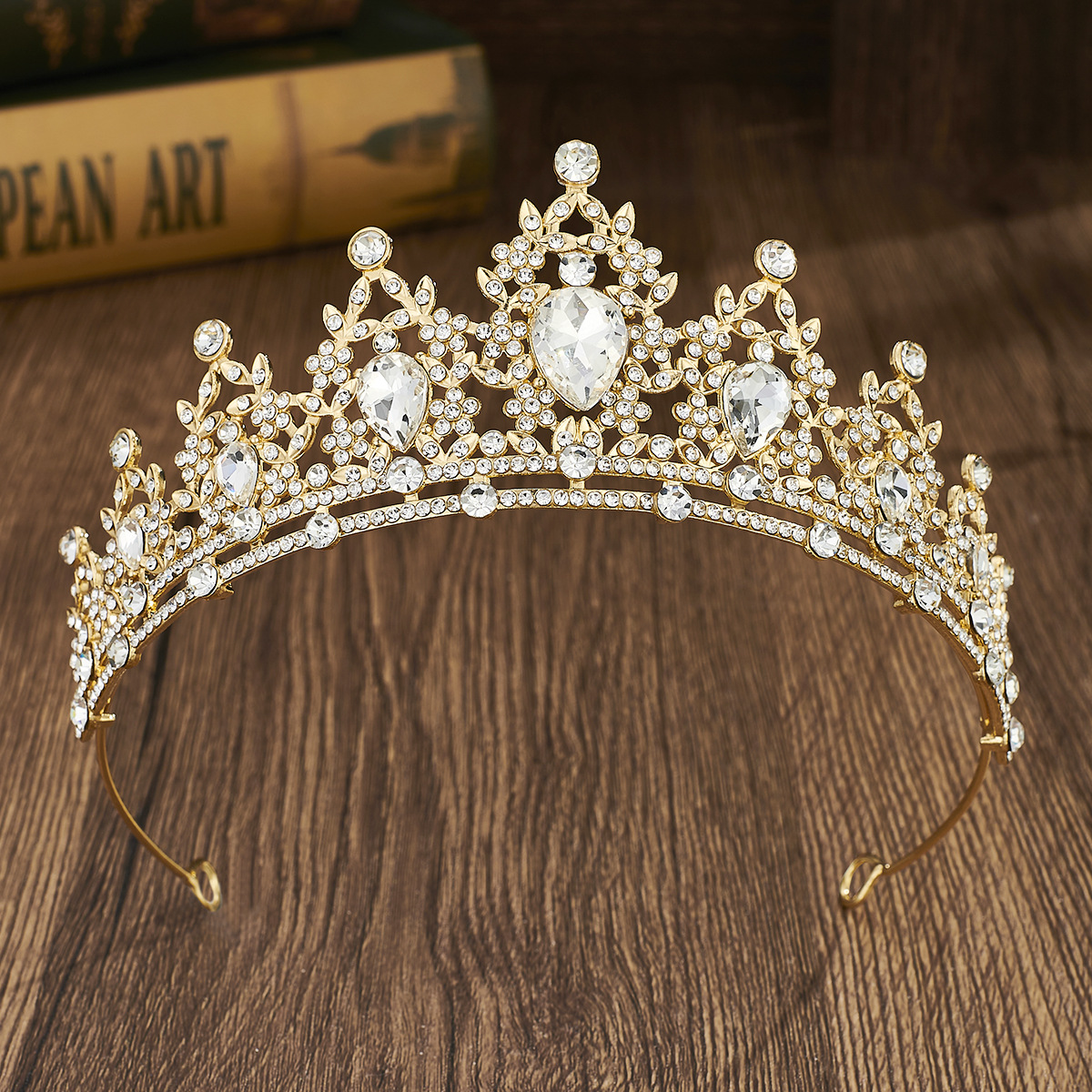 Rhinestone Headband Alloy Crown Wedding Dress Accessory