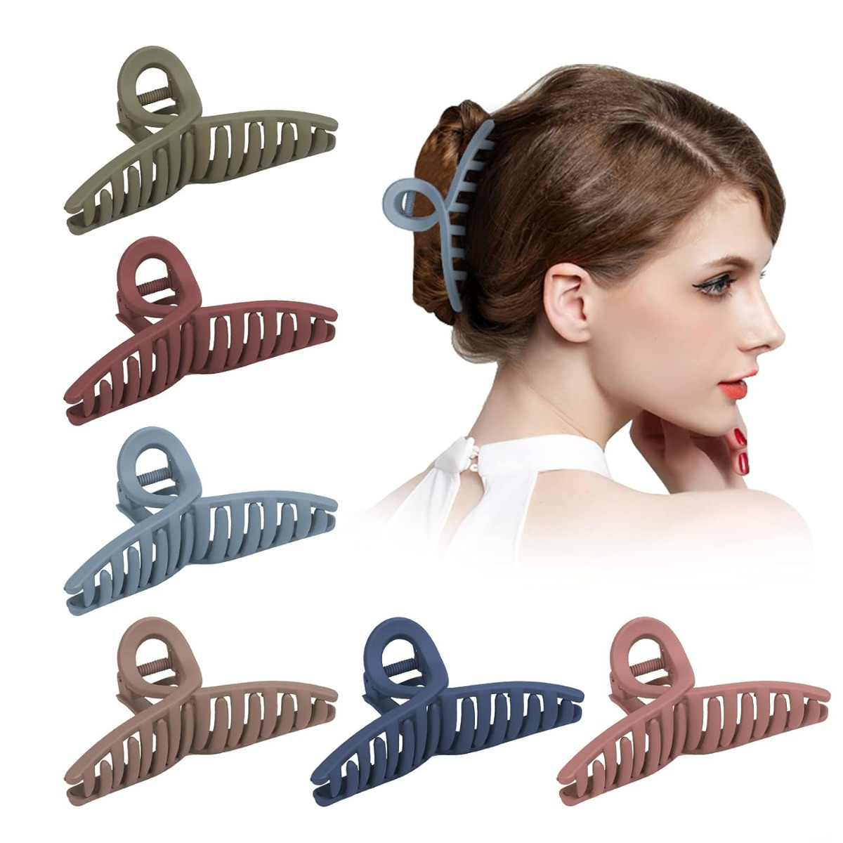 Multi-piece Party Gift Sets – 6-Piece Set Of Matte Hair Clips For Women, 4.3 Inches…