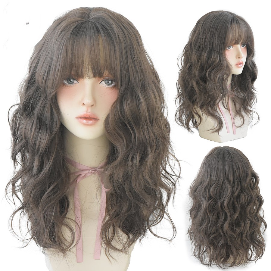 European And American Air Bangs Water Ripple Curls