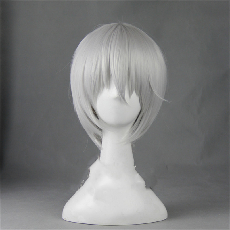 Broad Silk Vitality Girl White Short Hair Cosplay Wig