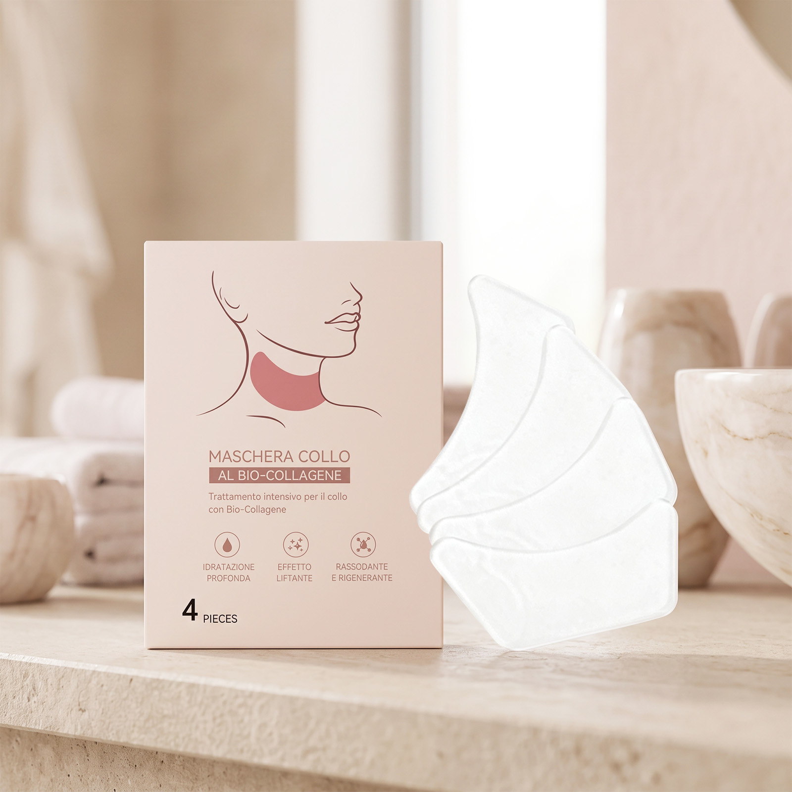 Collagen Neck Mask Refreshing Hydrating And Firming