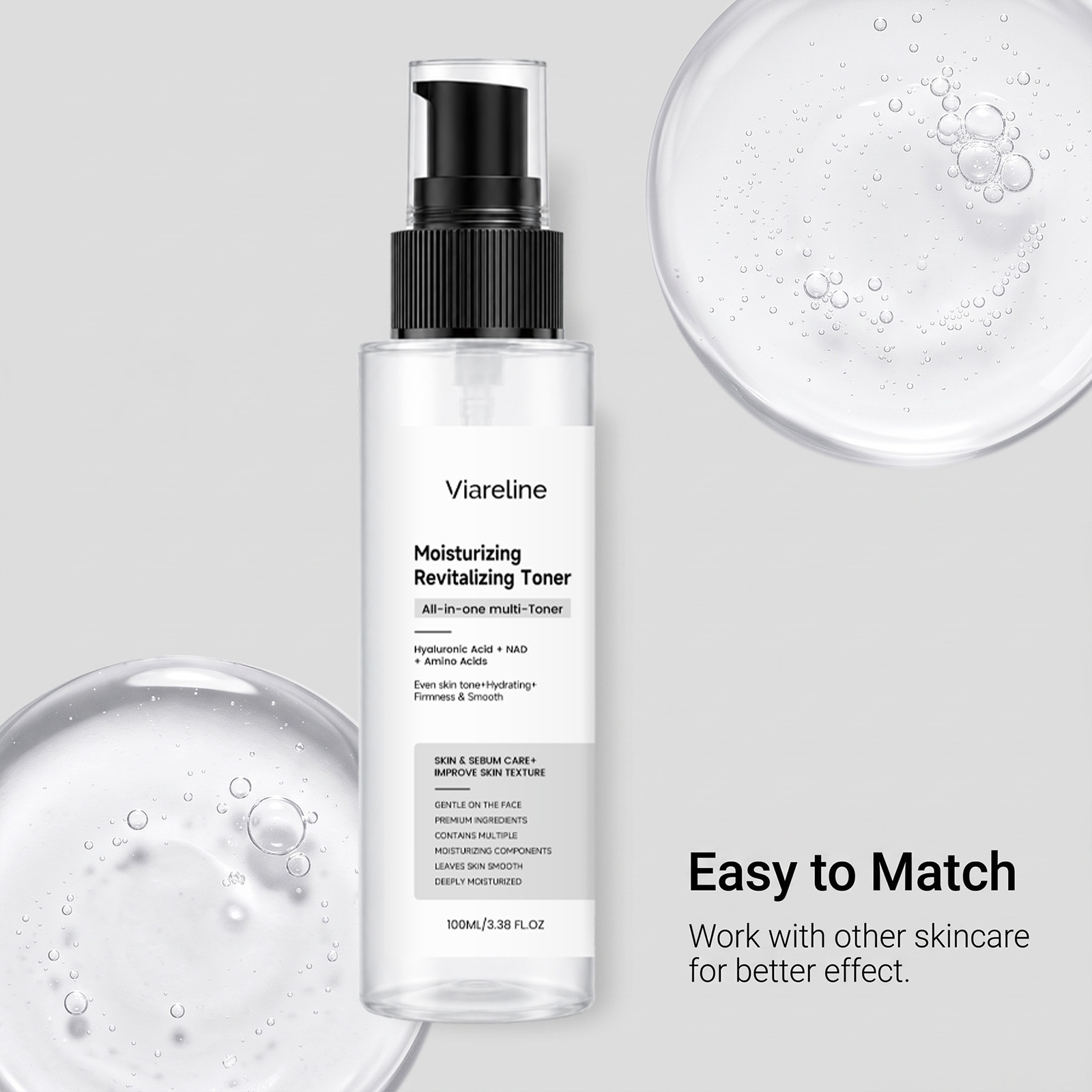 The Toner Has A Gentle Texture Provides Hydration And Is Easily Absorbed