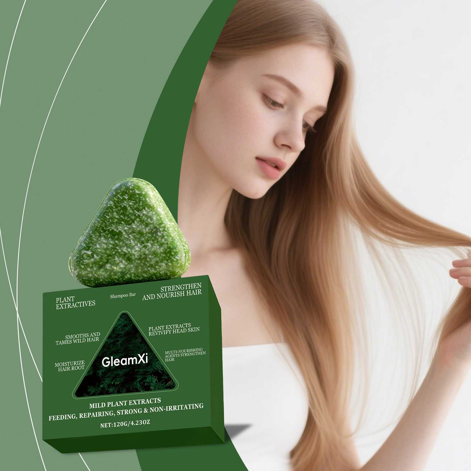 Juniper Leaf Shampoo Bar Herbal Hair Soap For Improvement