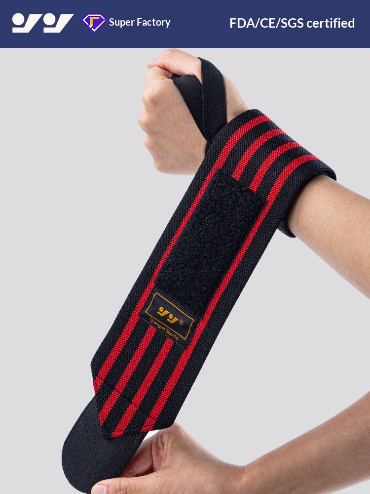 Fitness Wristband Men's Sports Anti-Sprain Booster Belt Wrapped Bandage Strength Training…