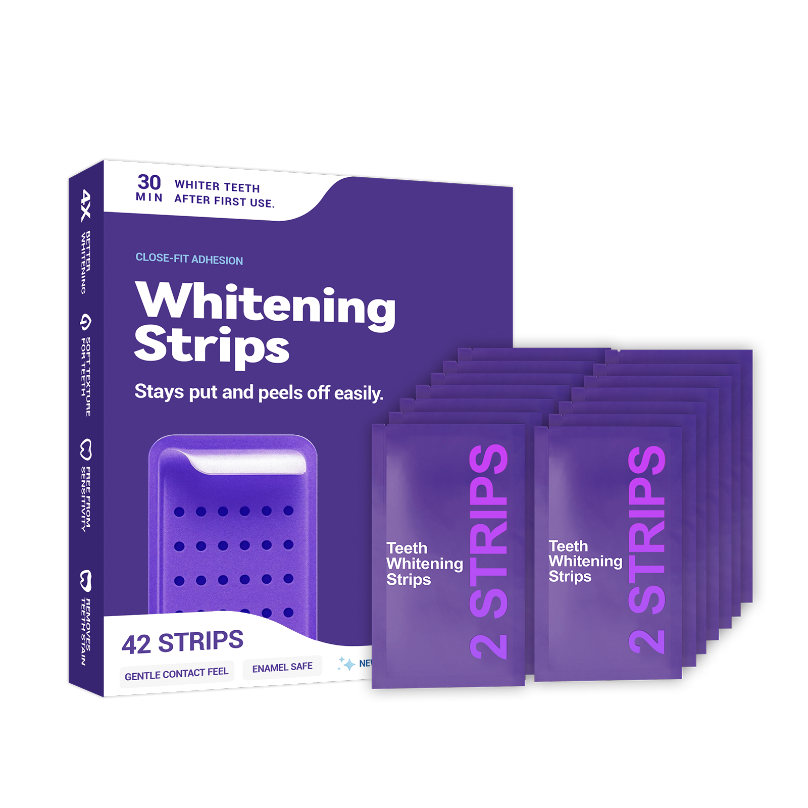 Purple Whitening Toothpaste 21pcs 1box
