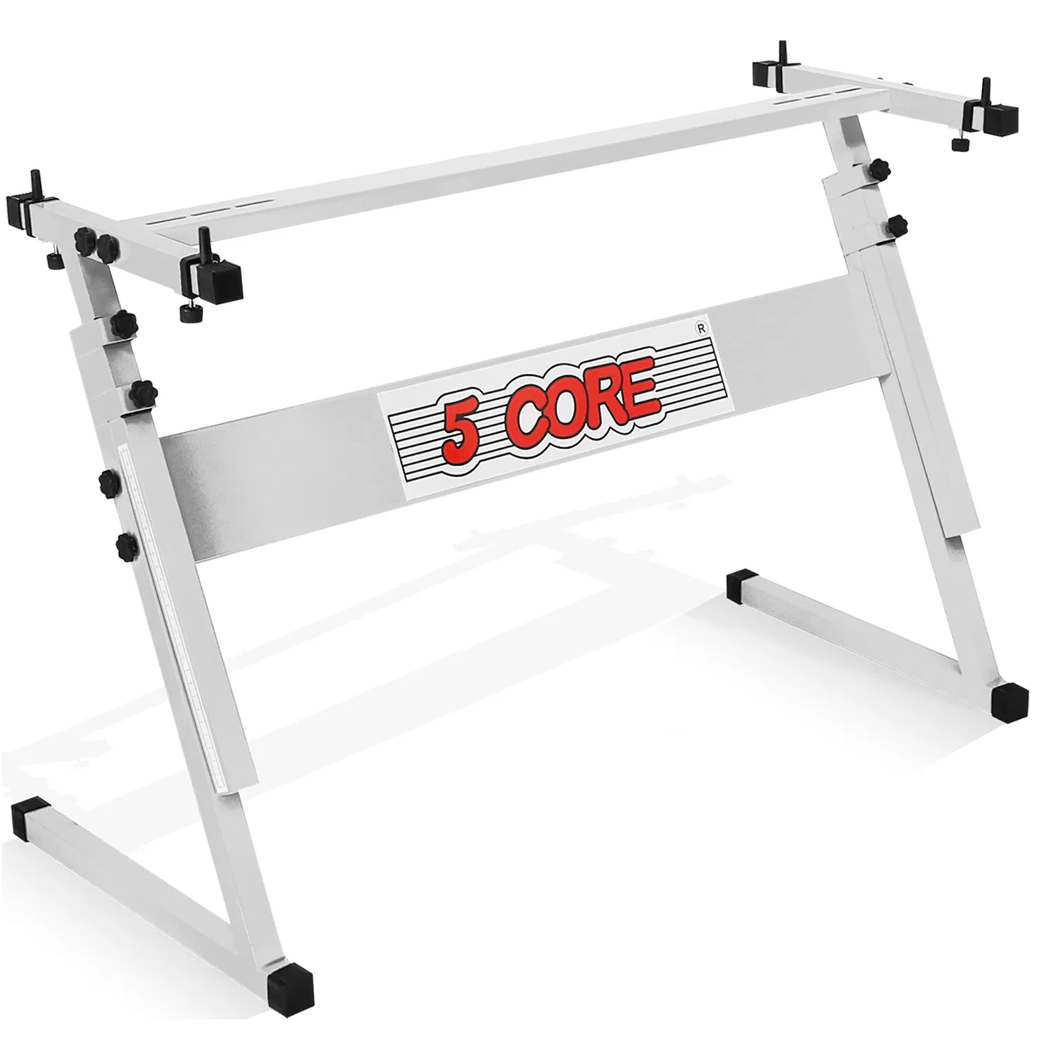 5 Core Keyboard Stand Adjustable 21 - 33" Z Style Metal Electric Piano Riser 330Lb…
