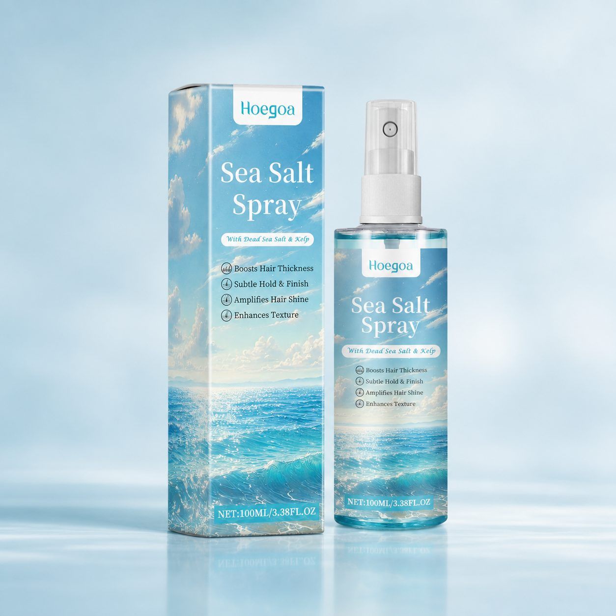 HOEGOA Sea Salt Hair Styling Spray, 100 ml