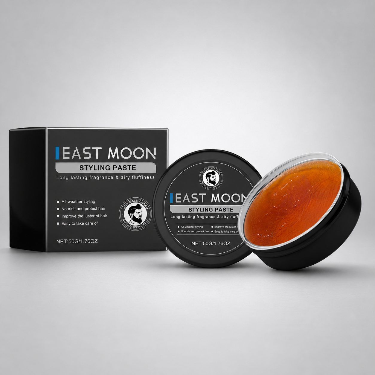 EAST MOON Men's Hair Styling Pomade, 50 g
