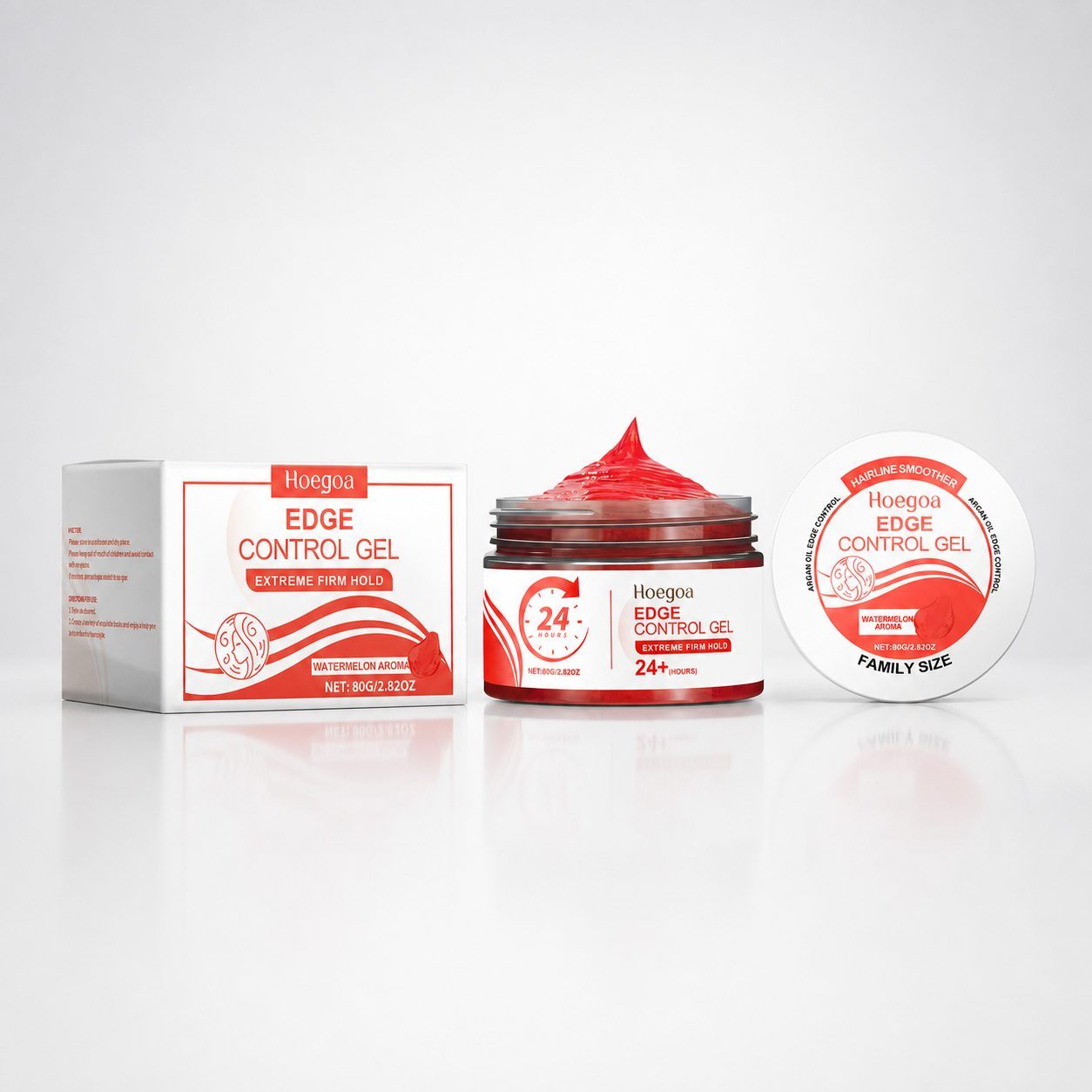 HOEGOA Watermelon Aroma Edge Control Gel, 80 g