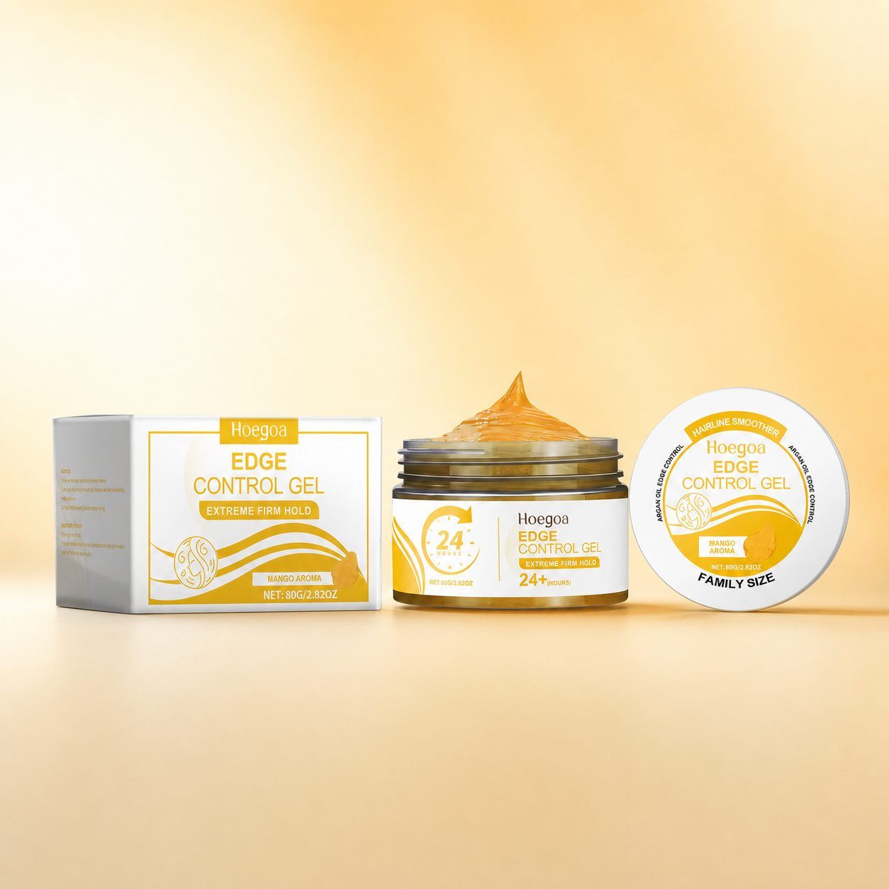 HOEGOA Mango Aroma Edge Control Gel, 80 g