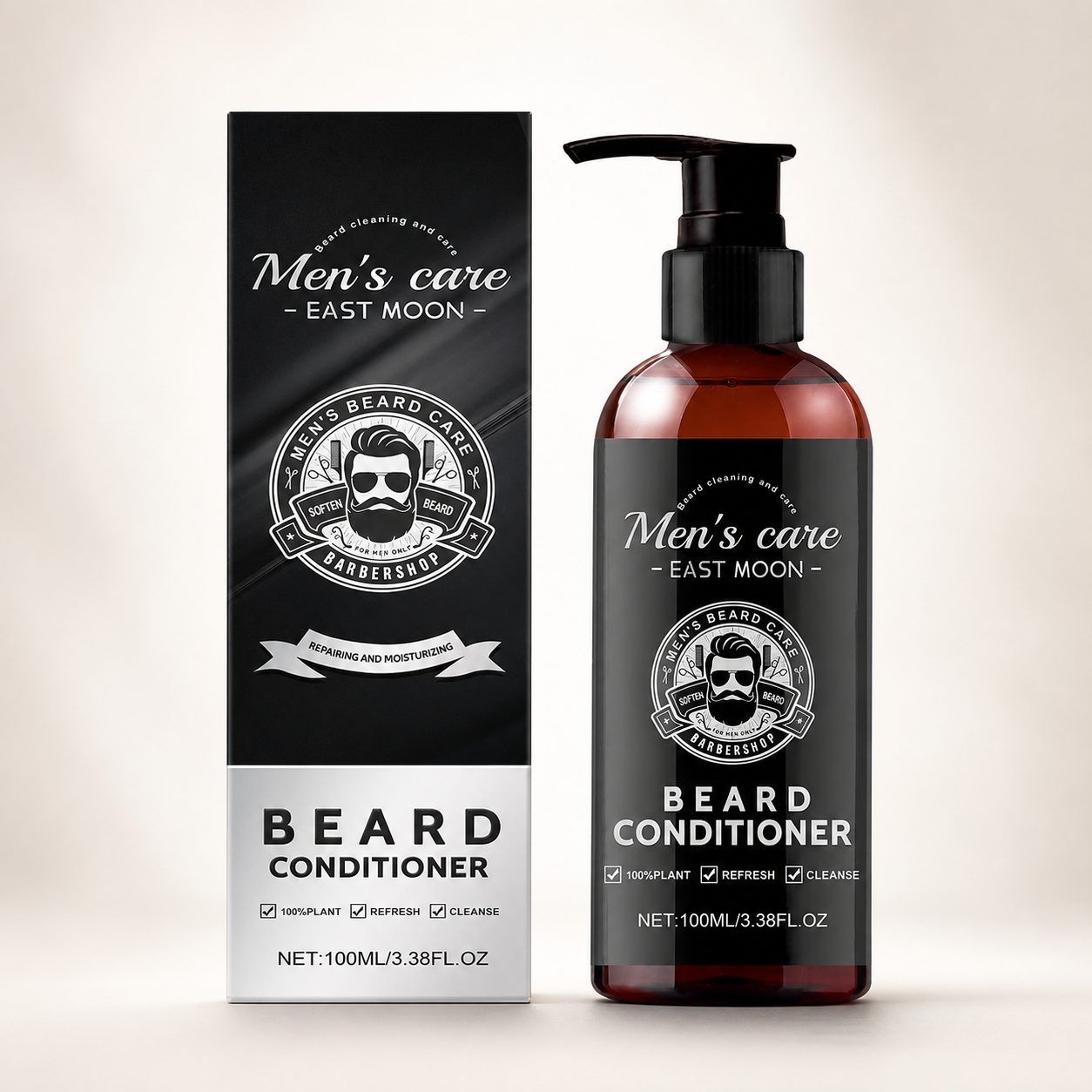 EAST MOON Men's Beard Conditioner 100 ml, 100 ml