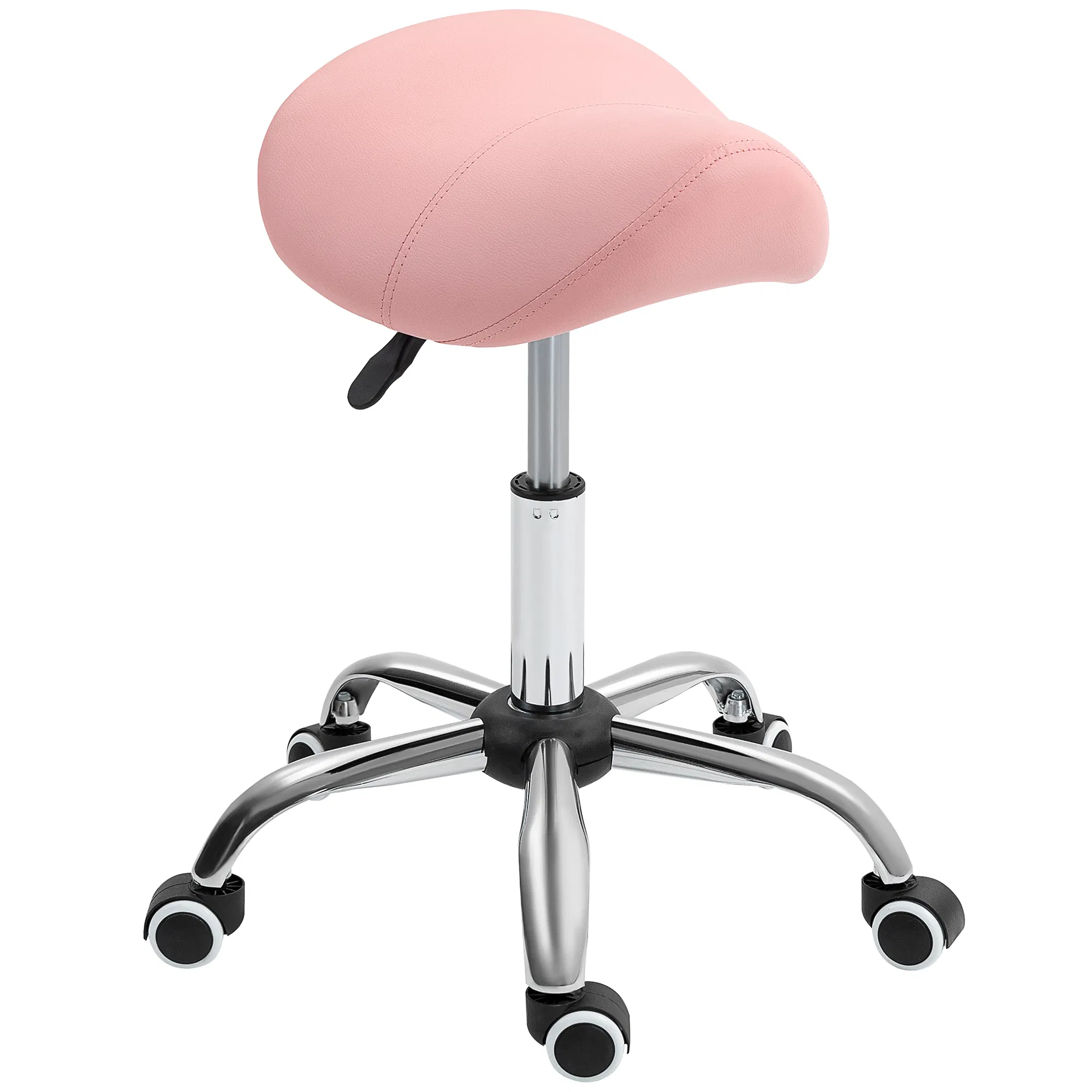 Cosmetic Stool Rotate Height Adjustable Salon Massage Spa Chair Hydraulic Rolling Faux…