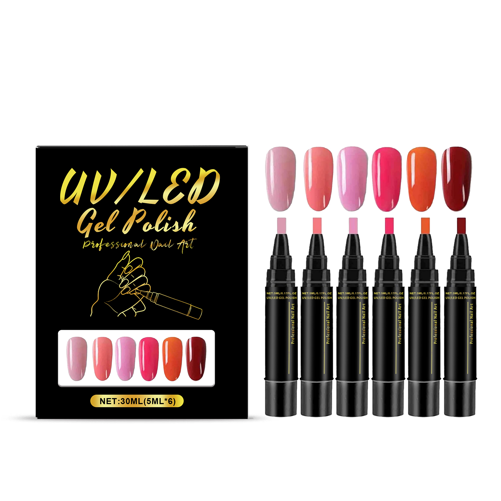Nail Polish Pen 6pc 1box