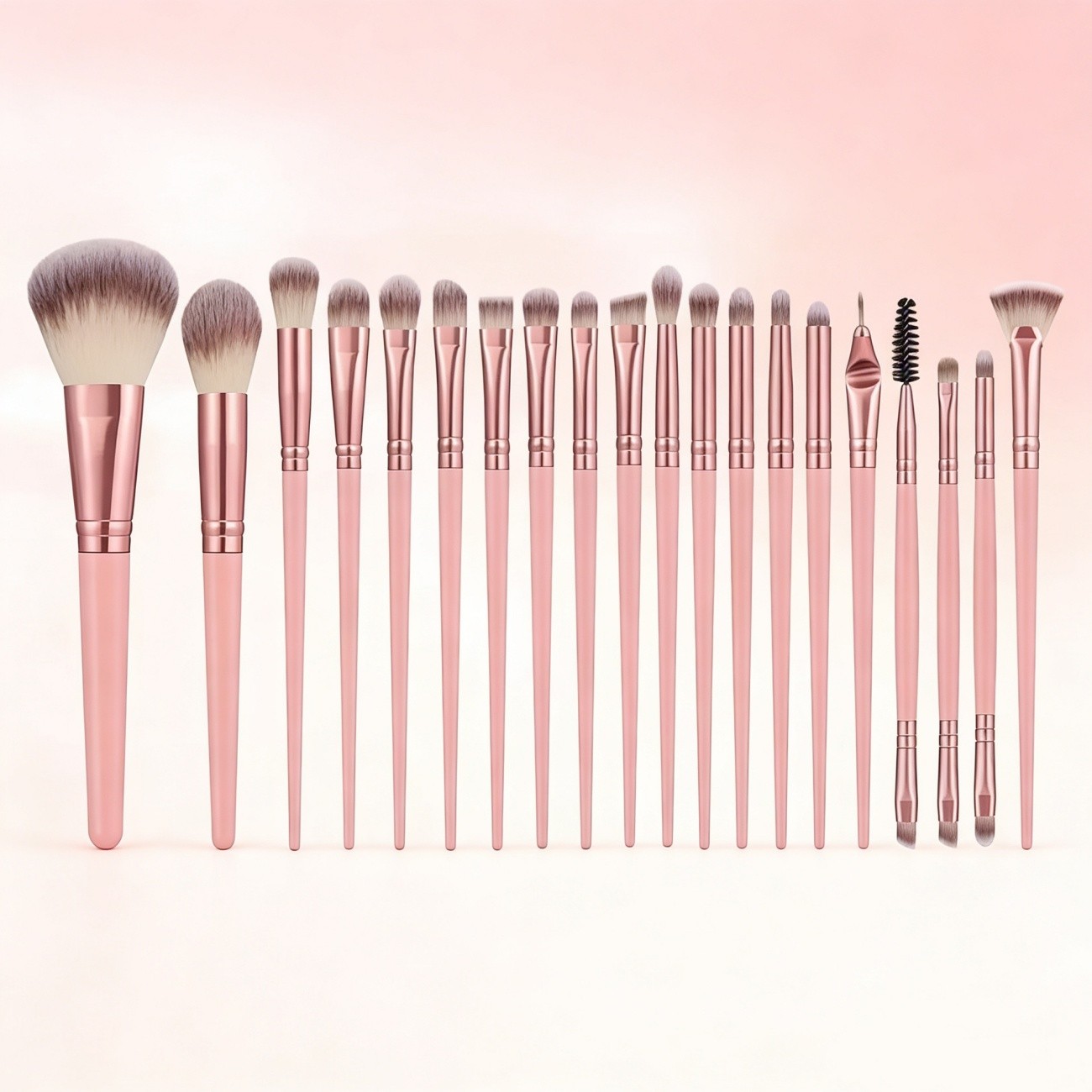 25-Pack Makeup Brush Set Professional Cosmetic Beauty Tools For Face & Eyes