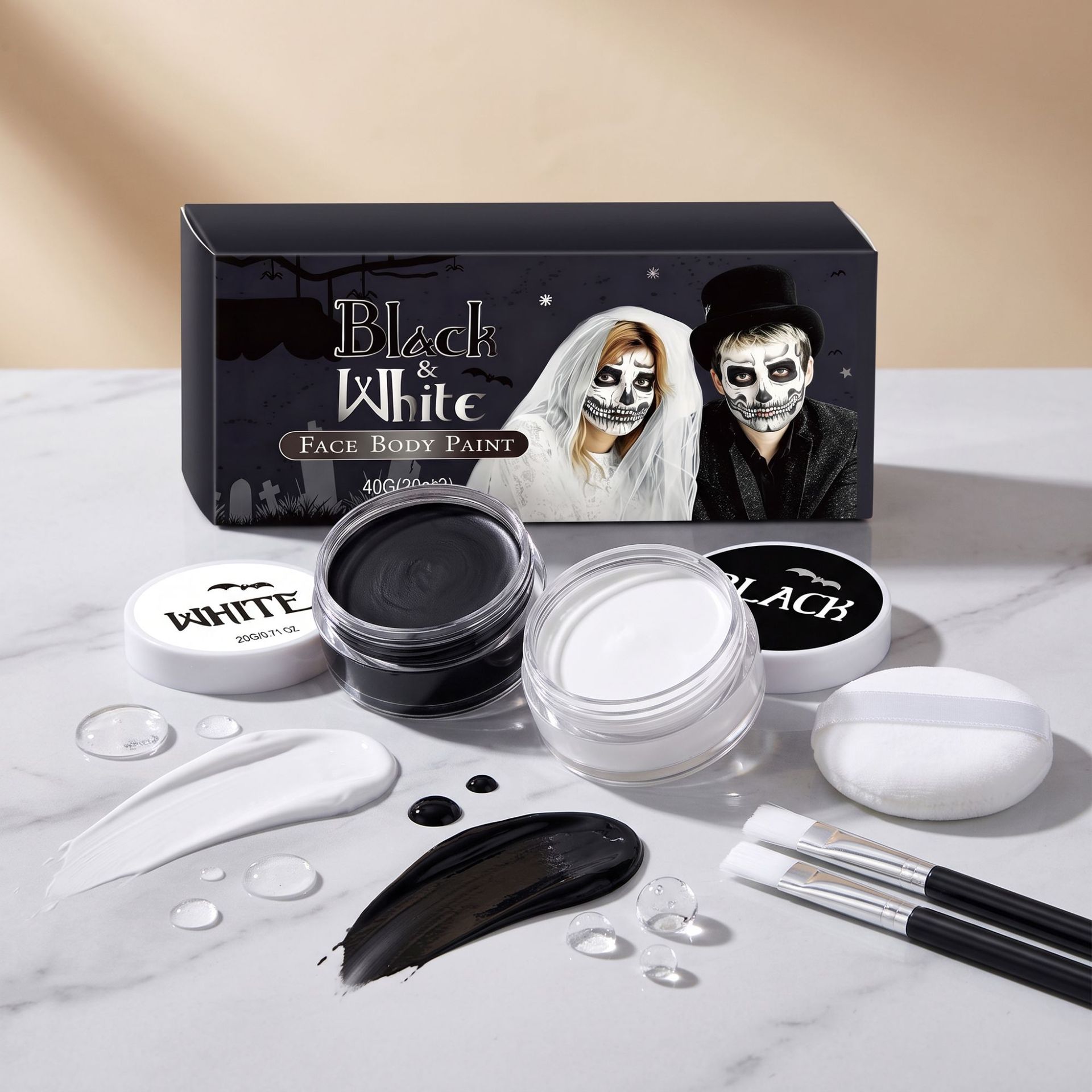 Halloween Vampire Clown Makeup Face Painting