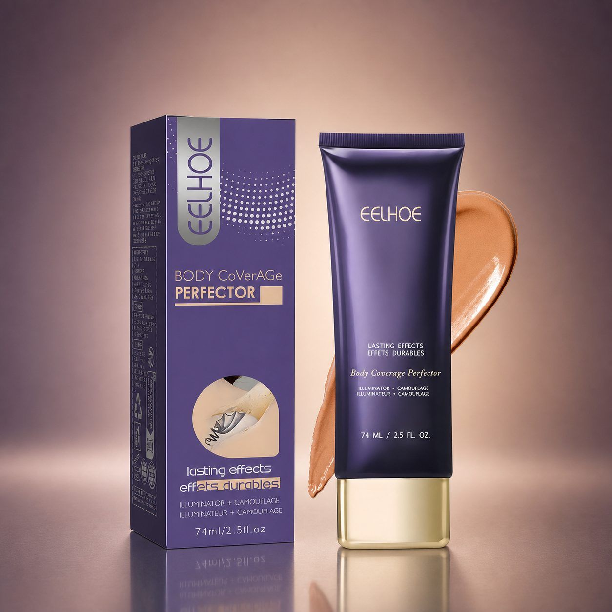 EELHOE Body Concealer Cream, Deep Tone, 74 ml