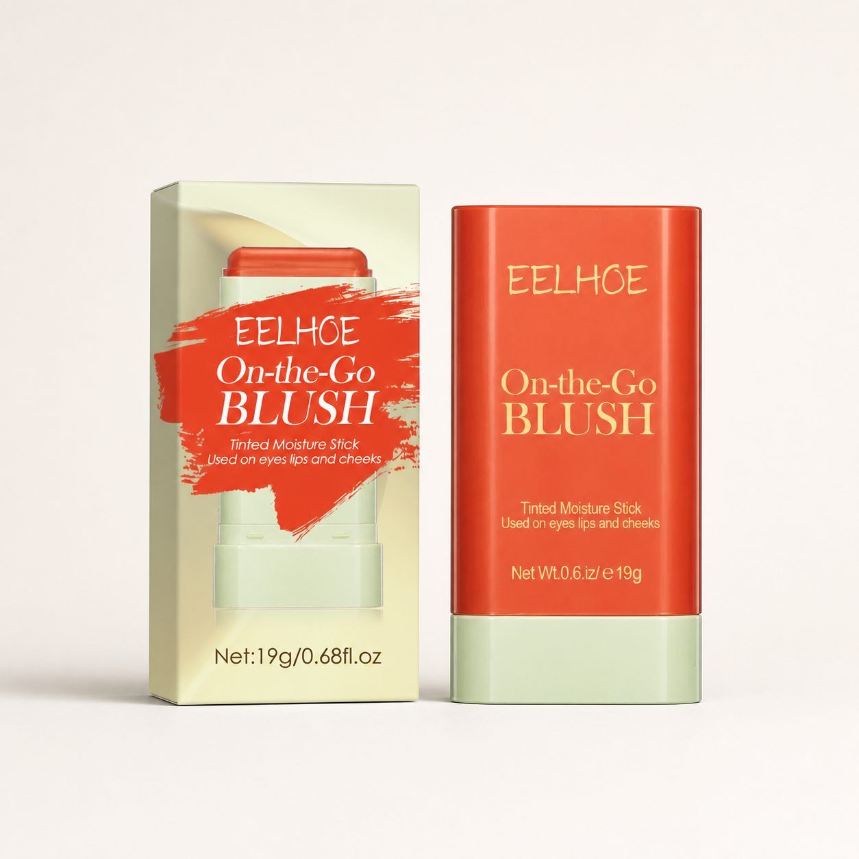 EELHOE Blush Stick, Orange, 19 g