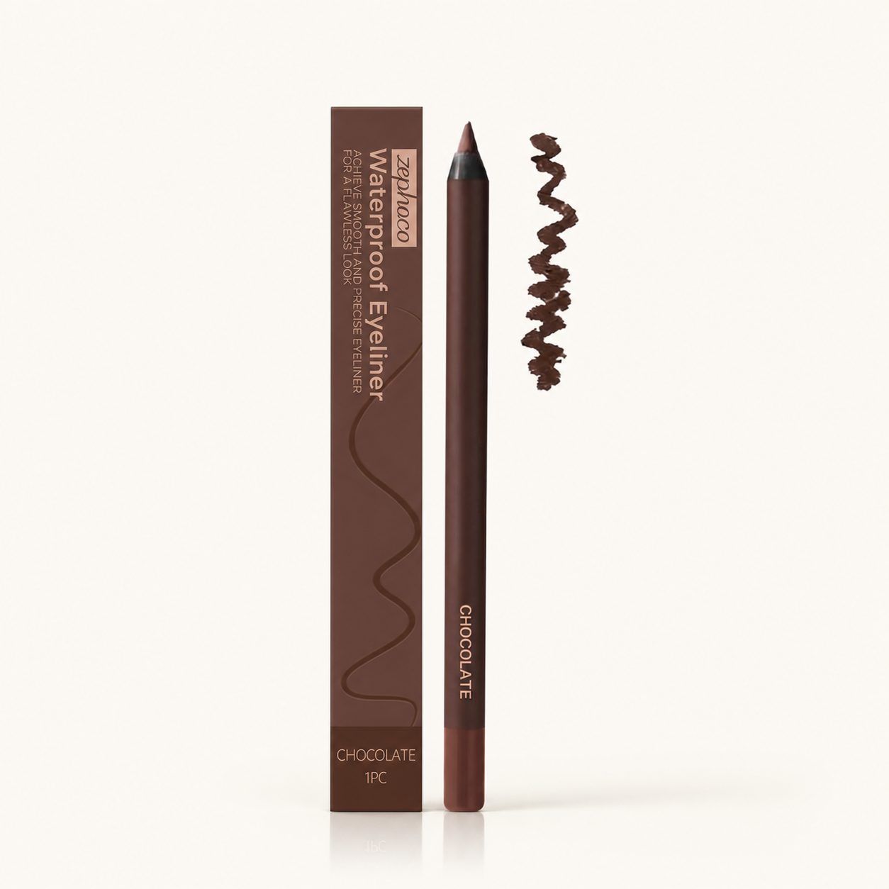 zephoco Eyeliner Pencil, Chocolate Brown, 1 Piece