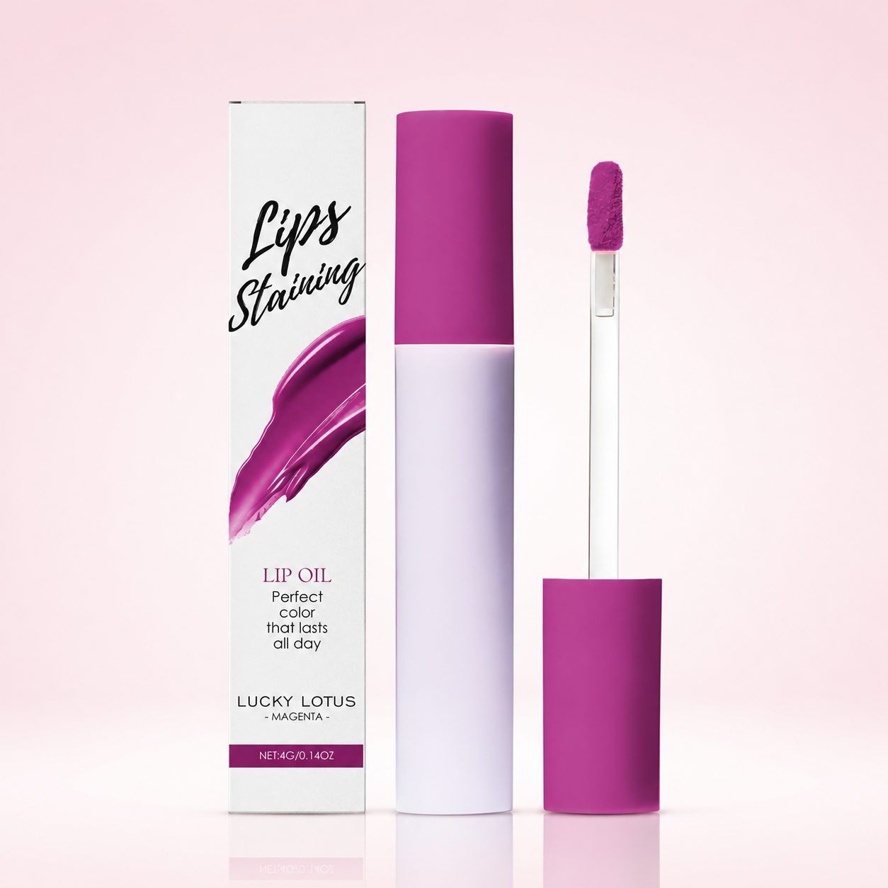 AMZ Tinted Lip Oil, Lucky Lotus, 4 g