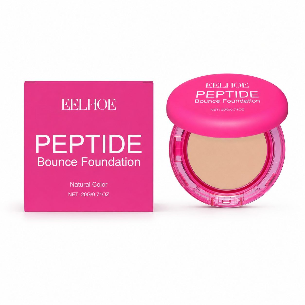 EELHOE Moisturizing Concealer Foundation Cream, Natural, 20 g