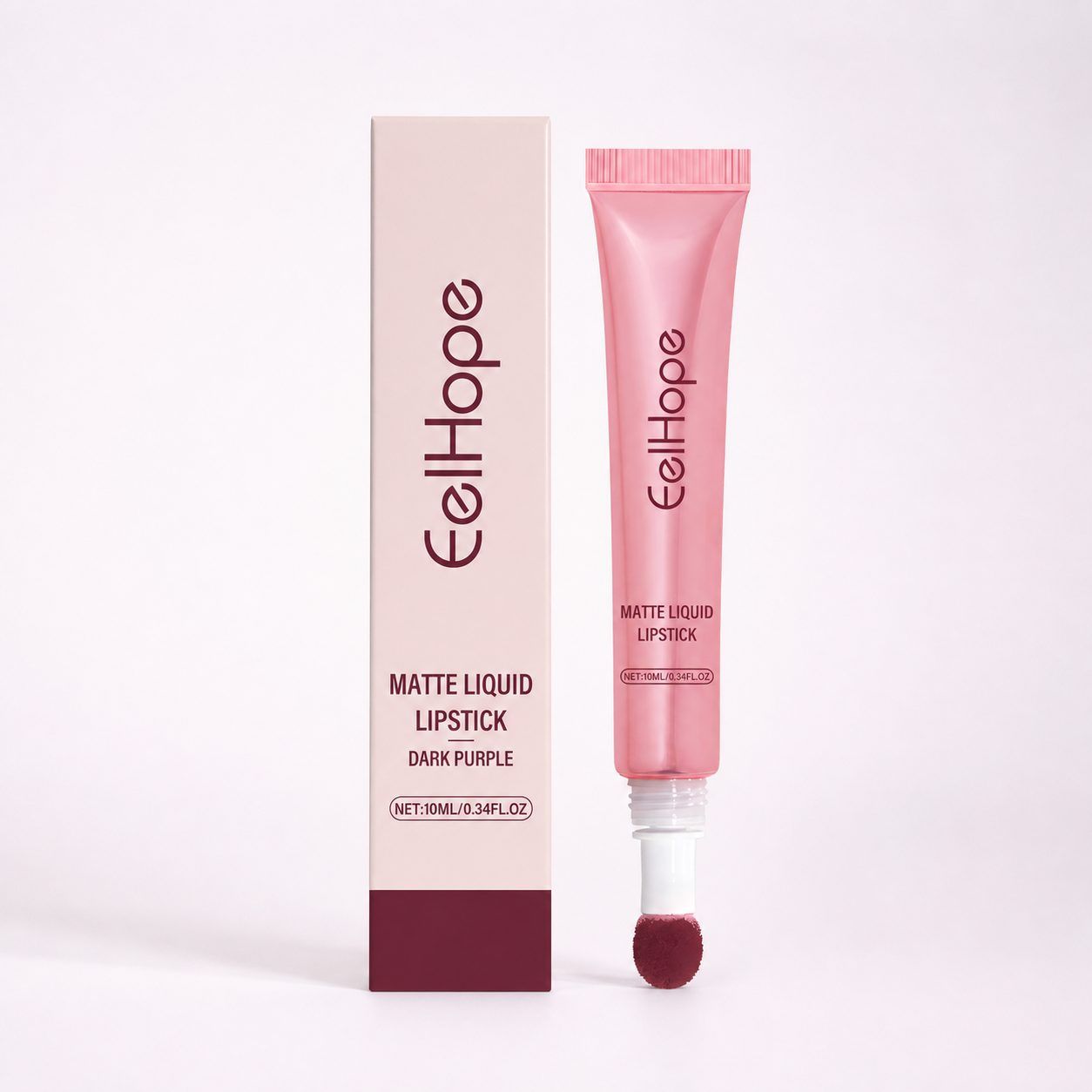 EELHOPE Matte Liquid Lip Color, Deep Purple, 10 ml